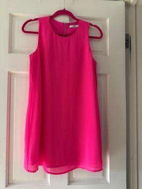 Women’s Hot Pink Sleeveless Mini Dress